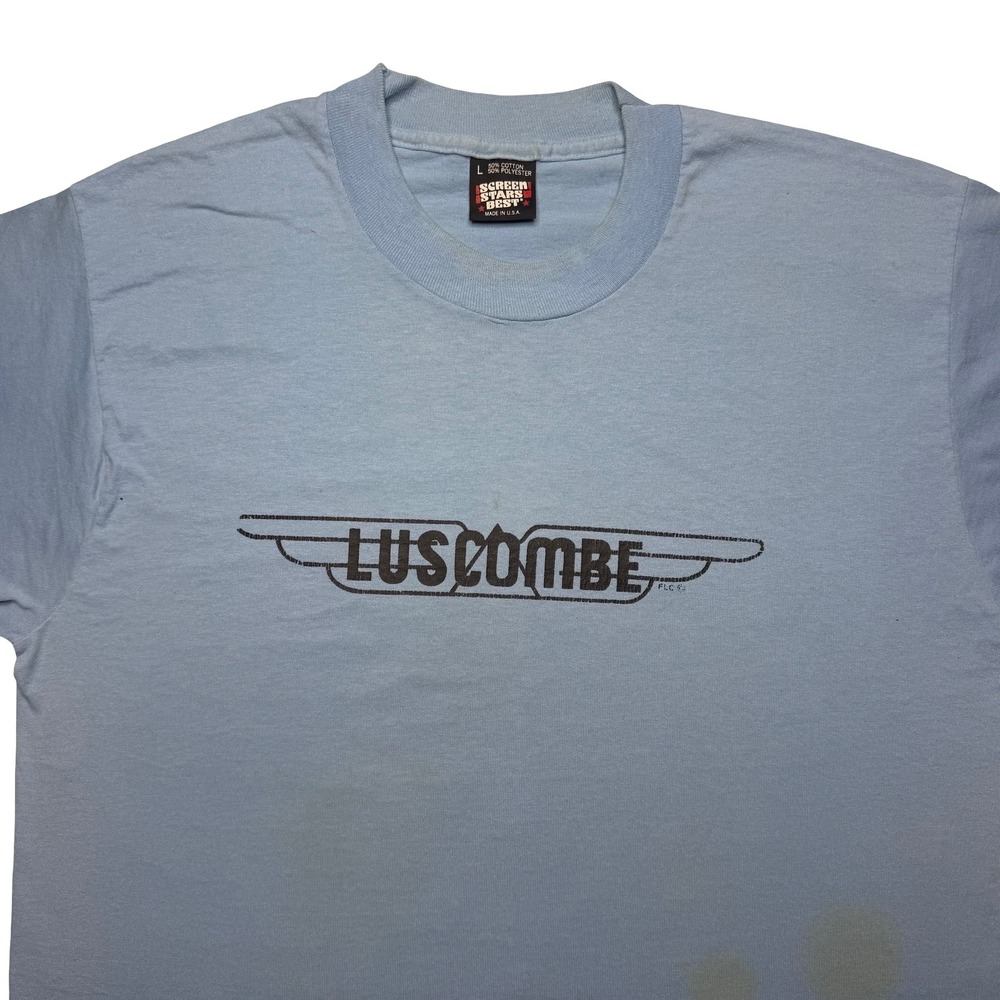 Vintage 90s Luscombe aircraft airplane plane shirt